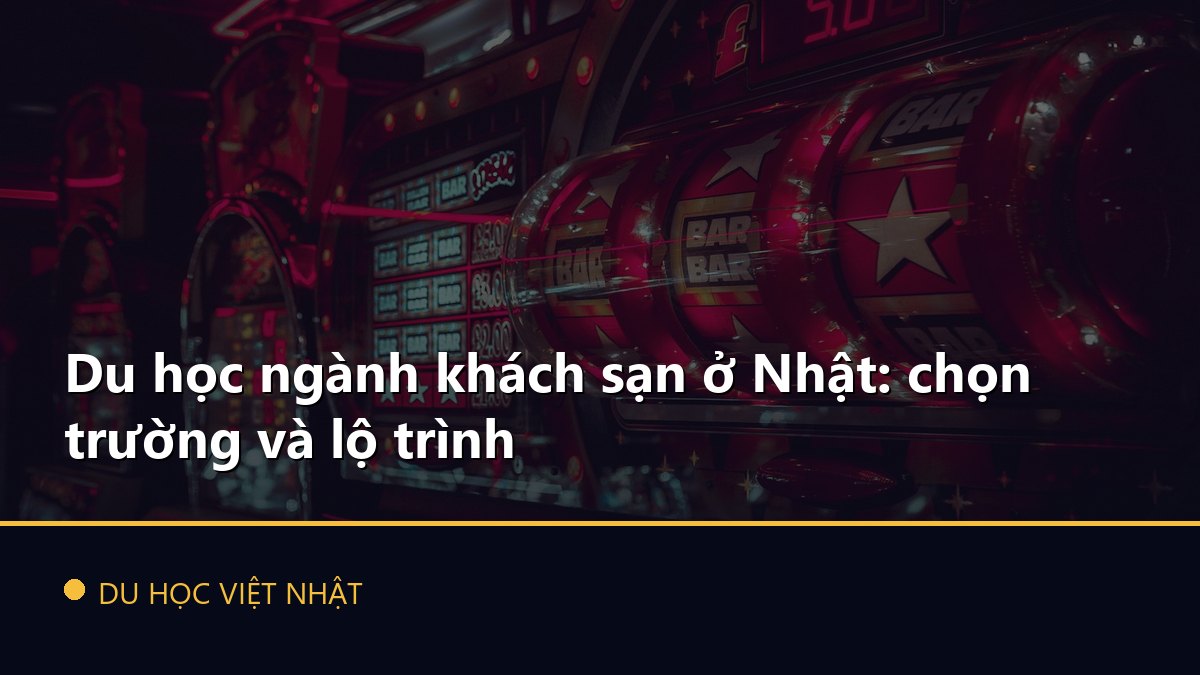 Du học ngành khách sạn ở Nhật: chọn trường và lộ trình